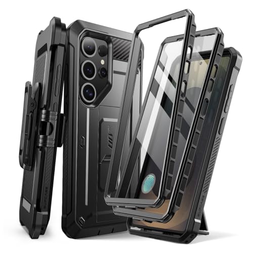 SUPCASE for Samsung Galaxy S25 Ultra Case 6.9 Inch with Stand (Unicorn Beetle Pro), [Built-in Screen Protector & Belt-Clip], [2 Front Frames] Military-Grade Protection Phone Case for S25 Ultra, Black - color: Black, size: S25 Ultra