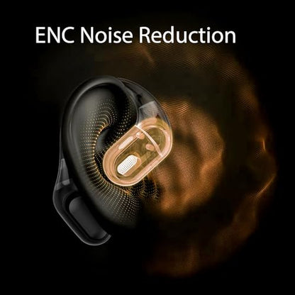 Open Ear Headphones, Bluetooth 5.4 Wireless Earbuds, Black
