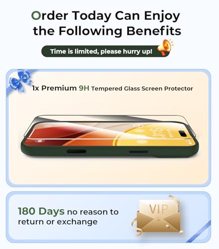 Magnetic for iPhone 17 Pro Max Case with Integrated Camera Protection, [Seamless Work with Magsafe] [Military Grade Shockproof] [Covered Camera Control Button] for iPhone 17 Pro Max, Alpine Green - color: Alpine Green