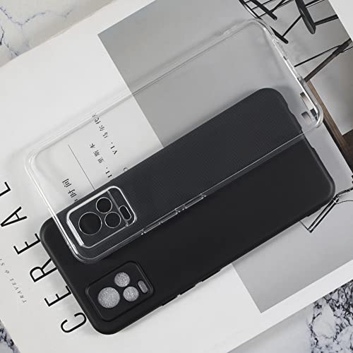Protective Case for Vivo V20 V2025 - Clear | 6.44" Slim Shockproof Bumper Back Cover Anti-Scratch Flexible TPU Shell, Grip-Friendly - color: Transparent
