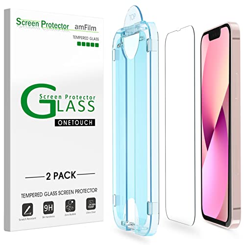 amFiIm OneTouch for iPhone 13 Mini Screen Protector 5.4" Tempered Glass - size: IPH13Mini-5.4"