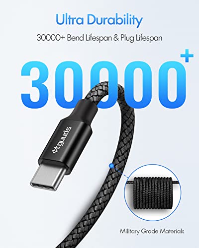etguuds USB C to USB C Cable 4ft, 2-Pack 60W C to C Cable Fast Charging - color: Black, size: 4ft