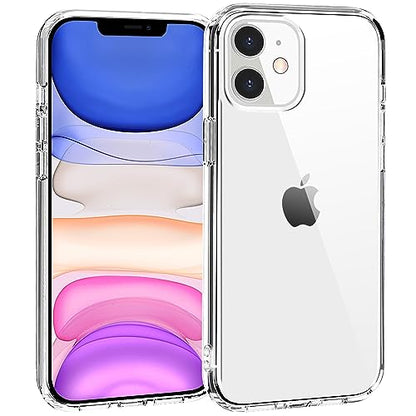 TENOC Phone Case Compatible with iPhone 11, Clear Case Anti-Yellowing Protective Bumper Hard Back Cover for 6.1 Inch - color: Clear Anti-Yellowing, size: iPhone 11