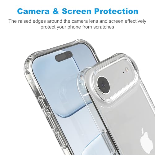 for iPhone 17 Air Clear Bumper Frame No-Back Case, Slim Fit Ultra-Light Anti-Yellowing Transparent Protection Heat Dissipation Bezel Phone Cover Case 6.5" 2025 - color: Clear, size: iPhone Air