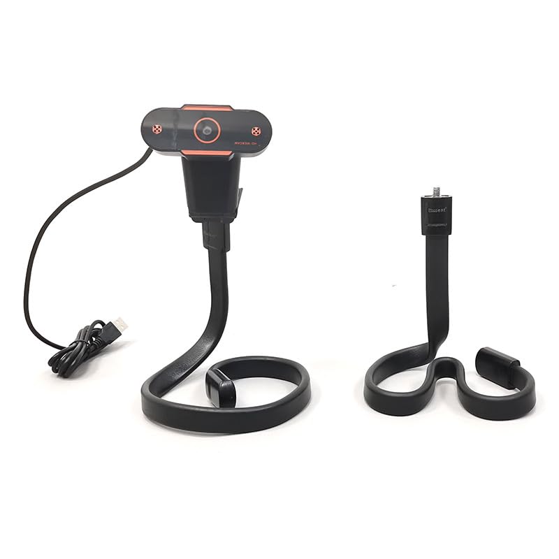 Sports Camera Holder Flexible Arm Stand with 1/4 Threaded Non-Screw Gooseneck Mount Stander for Gopro Action Cameras DSLR Monitor Stroller Handlebar CCTV Webcam Video Light Tripod