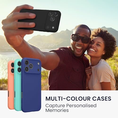 kwmobile Case Compatible with iPhone 17 Pro Case - Soft Slim TPU Silicone Phone Cover - Black Matte - color: black matte, size: iPhone 17 Pro