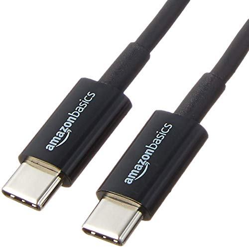 Amazon Basics USB-C to USB-C 2.0 Fast Charging Cable, 480Mbps Speed, USB-IF Certified, for Apple iPhone 16/15, iPad, Samsung Galaxy, Tablets, Laptops, 3 Foot, Black - color: Black, size: 3-Foot
