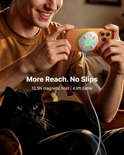 INIU Magnetic Wireless Charger, Qi2 15W Fast Charging Pad Travel Charger - color: Black