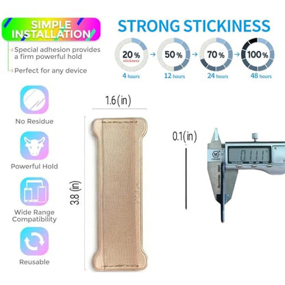Hand Holder Strap for Smartphones&Tablet, Handle Grip (Gold)-2Pack - color: Gold