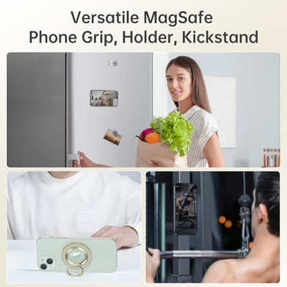SYNCWIRE for MagSafe Phone Grip, Magnetic Phone Ring Holder - color: Light Yellow