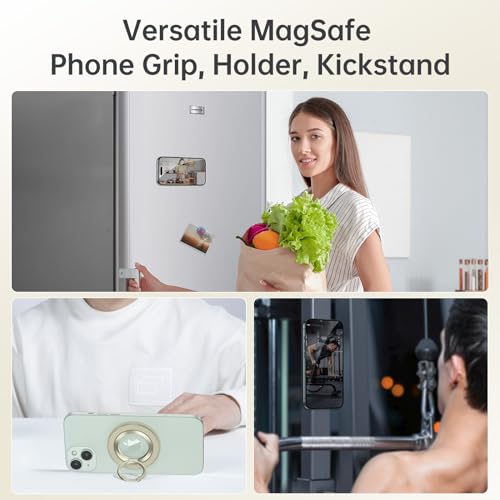 SYNCWIRE for MagSafe Phone Grip, Magnetic Phone Ring Holder - color: Light Yellow