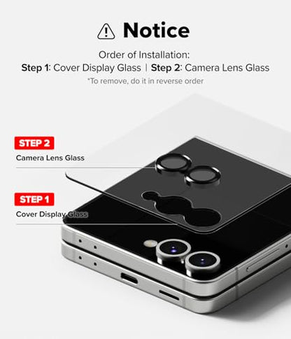 Ringke for Samsung Galaxy Z Flip 7 Screen Protector [3-in-1 Protector Pro]