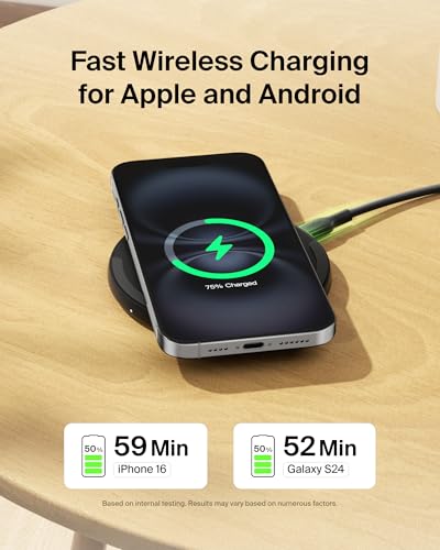Belkin 15W Wireless Charging Pad, Qi Charger for iPhone 17 (2 Pack) - style: 15W 2-pack (NEW Version)