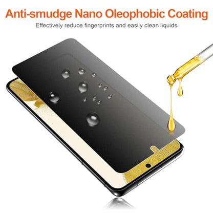 2 Pack for Samsung Galaxy S22 Matte TPU Privacy Screen Protector - size: Samsung Galaxy S22 6.1 Inch