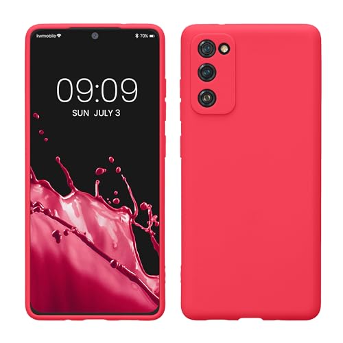 kwmobile Case Compatible with Samsung Galaxy S20 FE Case - Protective Slim TPU Phone Cover - Soft Matte Finish - Neon Pink - color: neon pink, size: Galaxy S20 FE