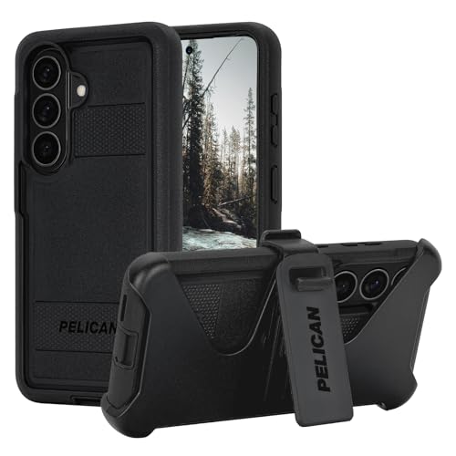 Pelican Voyager Samsung Galaxy S26 Case - Rugged Phone Case - Black | Magnetic & Wireless Charging Case with 24ft Military-Grade Drop Protection & Belt Clip Holster for Samsung Galaxy S26 - color: Voyager Black, size: Samsung Galaxy S26