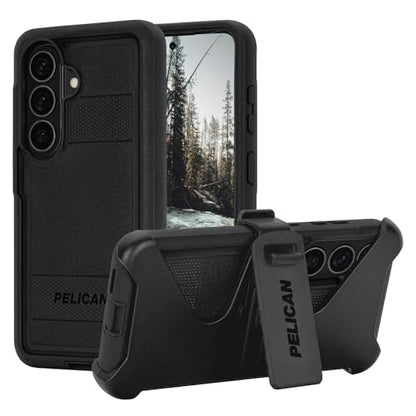 Pelican Voyager Samsung Galaxy S26 Case - Rugged Phone Case - Black | Magnetic & Wireless Charging Case with 24ft Military-Grade Drop Protection & Belt Clip Holster for Samsung Galaxy S26 - color: Voyager Black, size: Samsung Galaxy S26