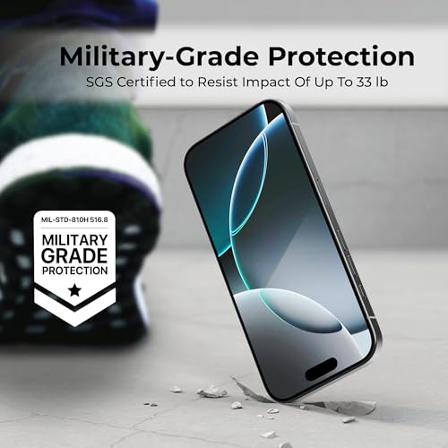 BLACK+DECKER 2 Pack Tempered Glass Screen Protector for iPhone 16 Pro Max - size: iPhone 16 Pro Max