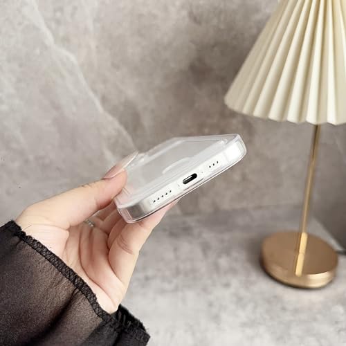 Lunivop Compatible with iPhone 17 Case Clear Wallet Card Holder TPU Slim Soft Shockproof Anti-Yellowing Anti-Scratch Transparent Phone Case (for 17 6.3 '' Clear) - size: for iPhone 17