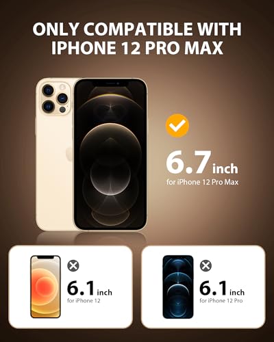 PDDKISS 2 Pack Privacy Screen Protector for iPhone 12 Pro Max - size: for iPhone 12 Pro Max - 6.7 inch