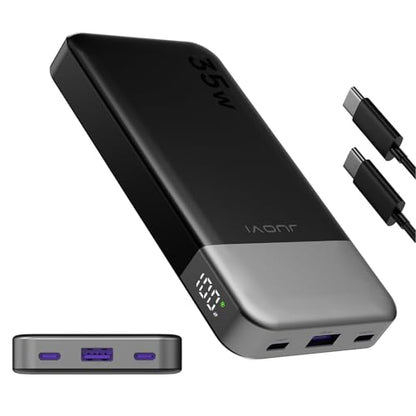 JUOVI Portable Charger 35W 10000mAh Power Bank - color: Black