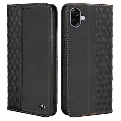 Wallet Case for Samsung Galaxy A07/A06 5G 6.7 inch 2025/2024 - PU Leather Flip Cover with Card Holder Slots, Strong Magnetic Folio Phone Case, Black - color: Black, size: Samsung Galaxy A07/A06 6.7"