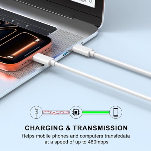 iPhone 17/Air Charger Fast Charging,[MFi Certified] 40W USB C Power Adapter Wall Charging Block Plug&USB C to C Cable Cord for iPhone 17e/17 Pro Max/16/16 Plus/16 Pro Max/15/iPad/AirPods - size: 3FT