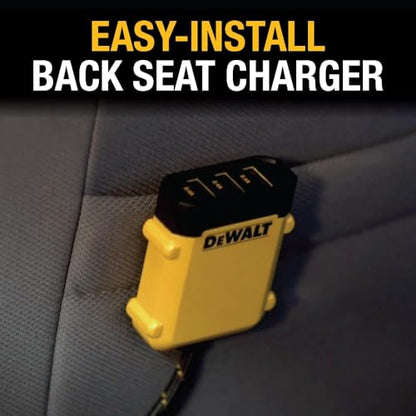 DEWALT Heavy Duty 72W 5 Port USB Car Charger Multiport, iPhone 17 Multi USB
