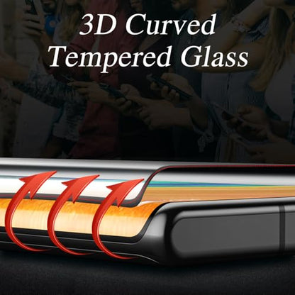 KAREEN 2 Pack Screen Protector for Samsung Galaxy Note 10 Plus | Tempered Glass 3D Curved Full Coverage Film, 9H Hardness, Anti-Scratch, Case Friendly - size: Galaxy Note 10 Plus 6.8-inch