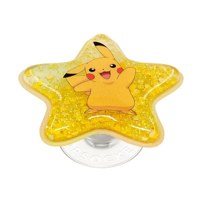 PopSockets Adhesive Phone Grip, Holder- Star Pikachu - color: Star Pikachu, style: Adhesive