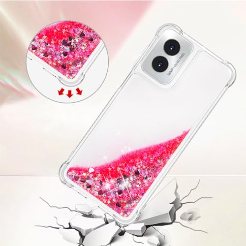 for Moto G Play 2024 Case with Screen Protector, Pink - color: Pink