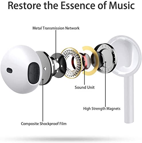 USB C Headphones Wired Earbuds for iPhone 17/16 Plus/15 Pro Max, USBC Headphone Type C Earphones with Mic &Volume Control Compatible with Samsung Galaxy S23 S22 S21 FE iPad Pro Huawei Google Pixel