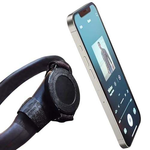 Phone Stroller Holder for MagSafe Strong Magnets Cellphone Mount Compatible for iPhone Gym Equipment Golf Shopping Cart Ebike Pram Scooter Handlebar