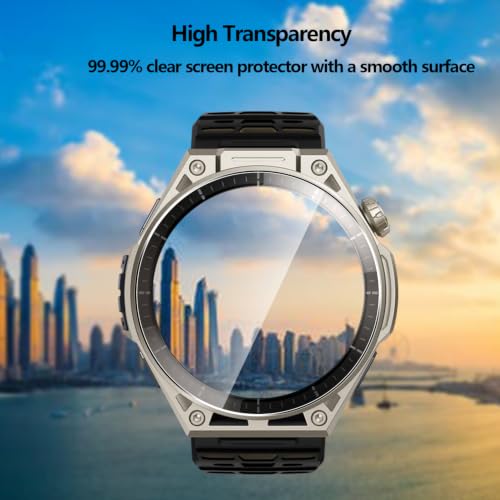 5 Pack Tempered Glass for Amazfit Balance Ultra 49mm Screen Protector,9H Hardness,Ultra Resistant,Anti-Fingerprints,No Bubbles,HD-Clear,Full Coverage Watch Film. - color: Amazfit Balance Ultra