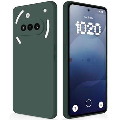 GiiYoon Silicone Case for Nothing Phone 3a, Green - color: Green, size: Nothing Phone 3a