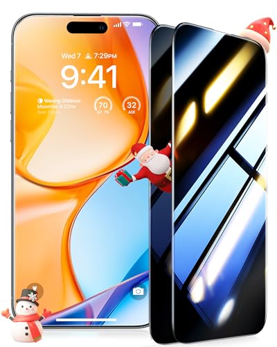 UltraGlass TOP 9H+ Armor for iPhone 14 Privacy Screen Protector, 2 Pack - size: iPhone 14