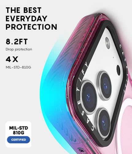 CASETiFY for iPhone 17 Pro Case - Impact Compatible with MagSafe | 8.2 ft. 4x Military Grade Drop Protection | In the Tulips | Black - color: 054. In the Tulips, size: Iphone 17 Pro (6.3")