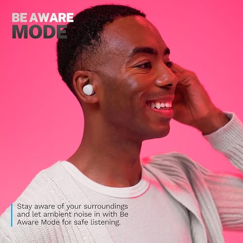 JLab Go Air Pop+ True Wireless Earbuds, in Ear Headphones, Bluetooth Earphones, 35H Playtime Ear Buds, Bluetooth Earbuds with Microphone, USB-C Charging Case, Dual Connect, EQ3 Sound, Cloud White - color: White, style: Matte