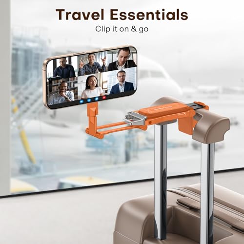 OMOTON TP02 360°Rotating Adjustable Aluminum for MagSafe Tripod, Orange - color: 4-Orange