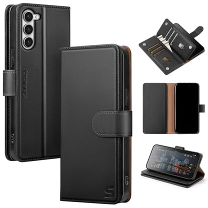 Shieldtop Compatible with Samsung Galaxy S23+ Plus Wallet Case with Card Holder,Women Men RFID Blocking PU Leather Flip TPU Protective Cover Credit Card Slots,Phone Case for S23 Plus,Black - color: Black, size: Galaxy S23 Plus - 6.6"