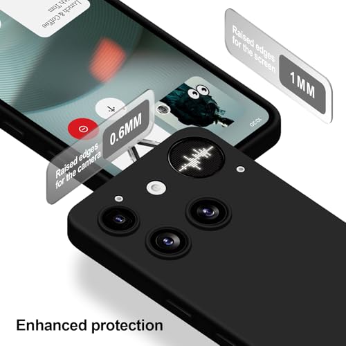 Silicone Case for Nothing Phone 3, Black - color: Black, size: Nothing Phone 3