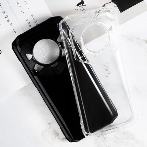 Case for DOOGEE Blade 20 Play 5G Phone Case with Tempered Glass Screen Protector,Silicone Soft Flexible Bumper Shockproof TPU Protective Cover-Clear