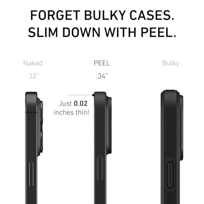 PEEL Super Thin Case for iPhone 16 (Blackout) - color: Blackout, size: Super Thin