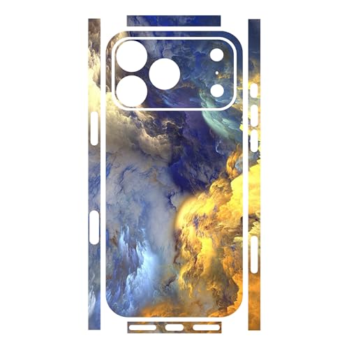 Skin Wrap Compatible with 13/14/15/16/17 Pro Max (Gold, 17 Pro Max) - color: Gold, size: 17 Pro Max