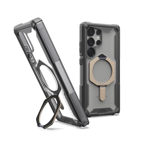URBAN ARMOR GEAR UAG for Samsung Galaxy S25 Ultra Case 6.9" with Kickstand Plasma XTE - Compatible with Magnetic Charging Transparent Rugged Military Drop Tested Protective Cover, Ash/Titanium - color: Plasma XTE - Ash/Titanium