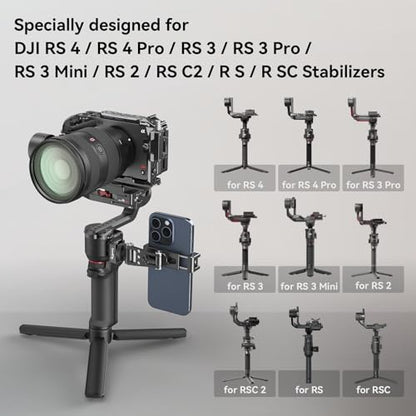 SmallRig Adjustable Phone Mount for DJI Stabilizers - style: with Cold Shoe Mount
