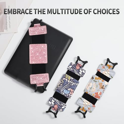 MoKo Soft Hand Strap for 6-8" Kindle eReaders Fire Tablet,Flash Light Pink - color: Flash Light Pink, style: Soft Pu Strap