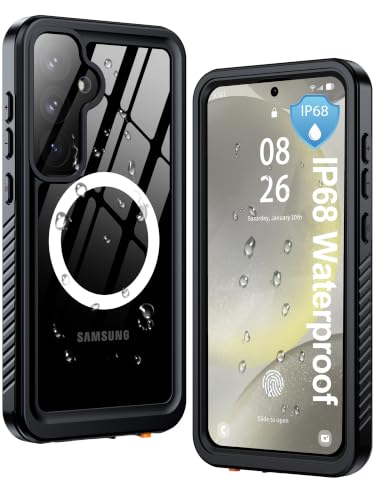 ANTSHARE IP68 Waterproof Case for Samsung Galaxy S24 Plus, Black/Clear - color: Black/Clear, size: S24 Plus