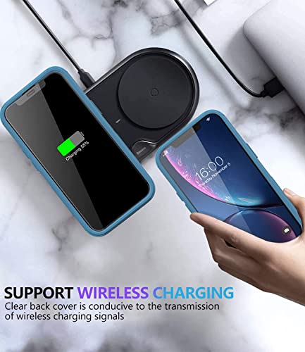 Diverbox for iPhone Xr Case [Shockproof] [Dropproof] [Dust-Proof],Heavy Duty Protection Phone Case Cover for Apple iPhone XR - color: Blue-3in1