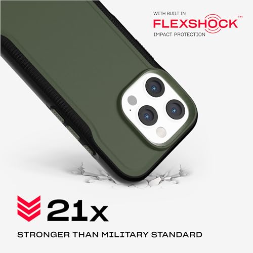 Tech21 EvoPro for iPhone 16 Pro Compatible with MagSafe - Impact Protection Case 21x Military Standard Tested - in Khaki/Black - color: Khaki/Black, size: iPhone 16 Pro